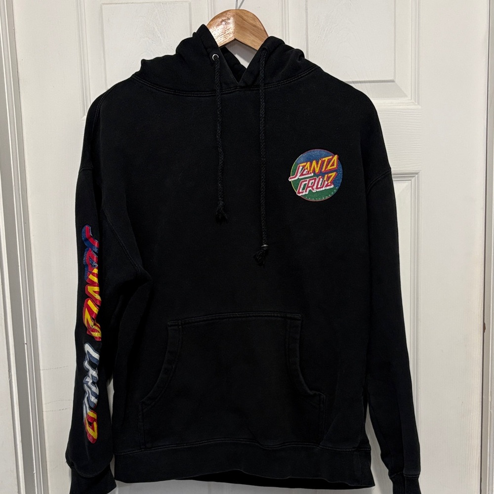 Santa Cruz Skateboards Black Pullover Hoodie